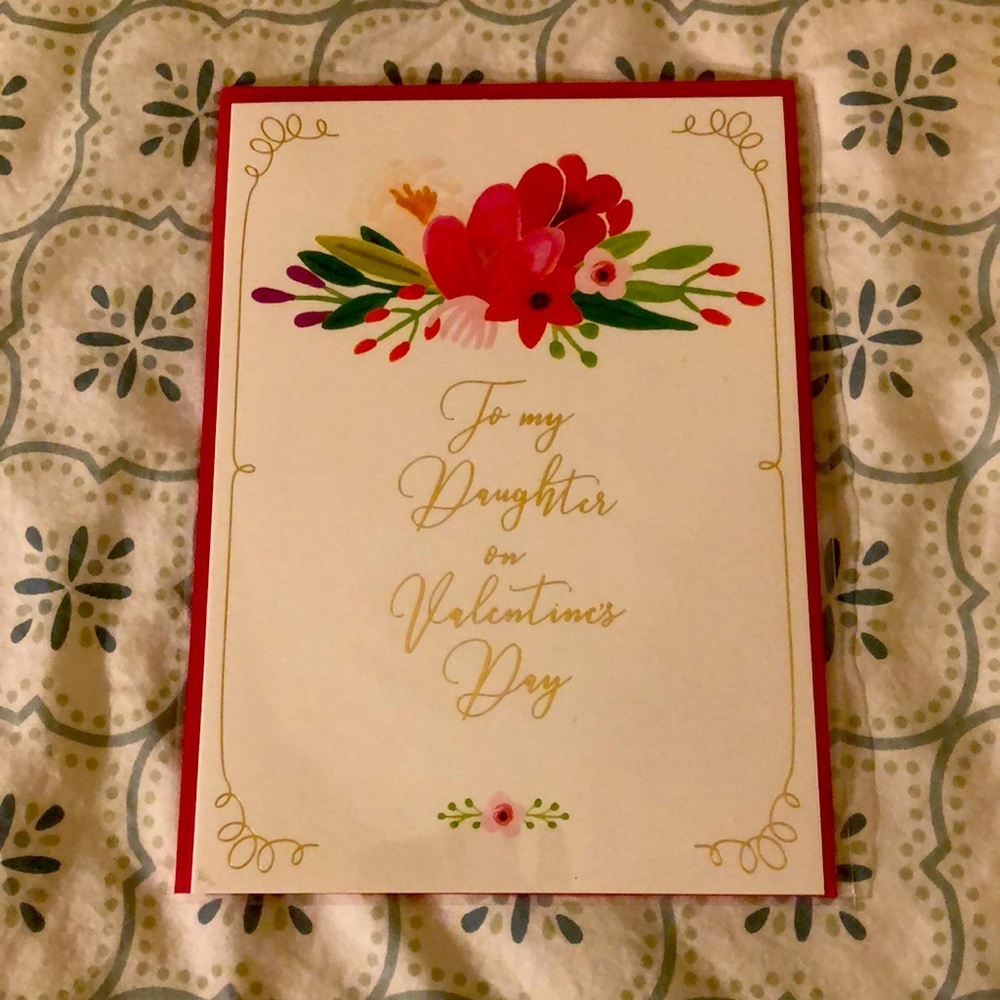 Daughter papyrus Valentines day card